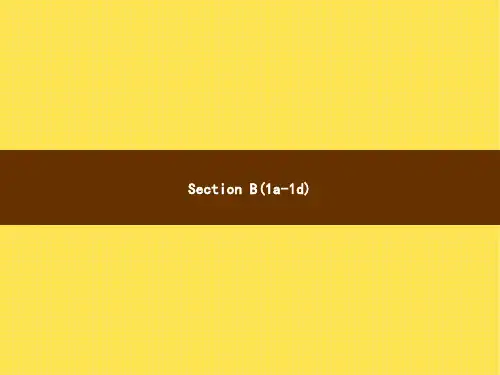 人教版初中英语八年级下册精品教学课件 Unit 6 Section B(1a-1d)