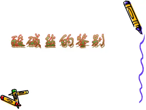 鲁教版中考专题复习：酸碱盐的鉴别   课件 