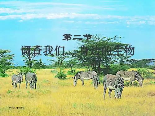 七年级生物上册第一单元第1章第2节调查我们身边的生物