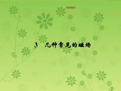 课堂设计14-15物理(人教版)选修3-1配套课件3.3几种常见的磁场