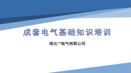 成套电气基础知识培训(常见设备) 