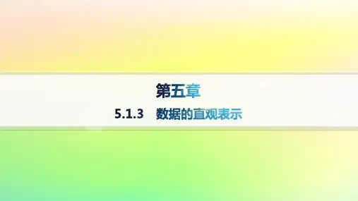 新教材高中数学第5章统计与概率5-1统计5-1-3数据的直观表示新人教B版必修第二册
