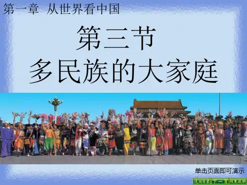 地理八上《多民族的大家庭》精品课件