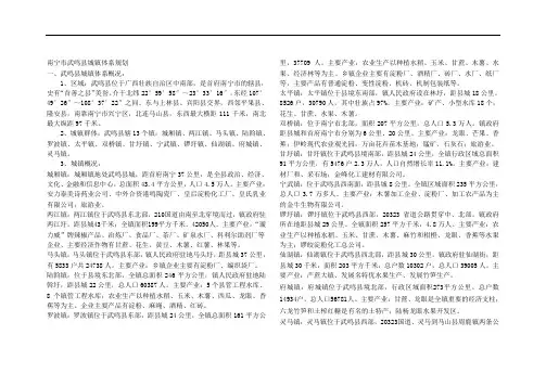 南宁市武鸣县城镇体系规划