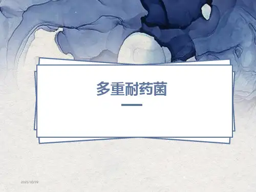 多重耐药菌最新版 ppt课件