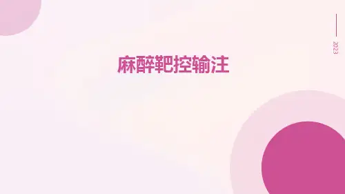 麻醉靶控输注