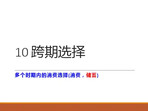 微观经济学现代观点跨期选择PPT课件