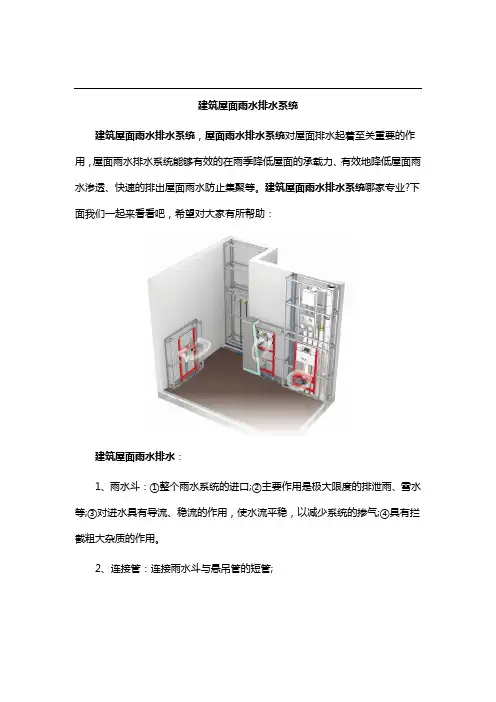建筑屋面雨水排水系统