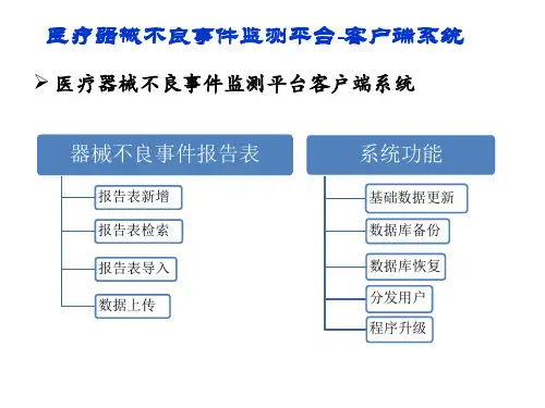 医疗器械不良事件监测平台-客户端系统