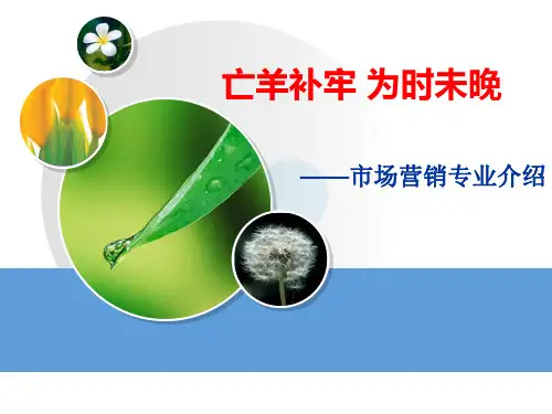 市场营销专业介绍ppt课件