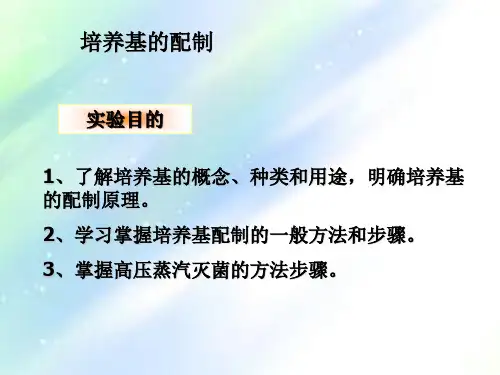 培养基的配制-PPT