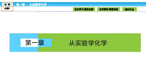 高中化学(人教版)必修1课件：第一章 从实验学化学 1.1.1