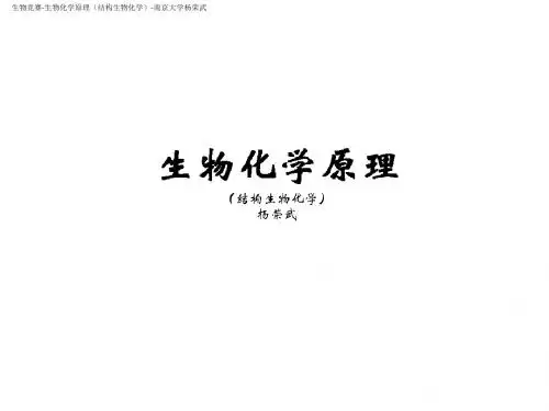 2019生物竞赛-生物化学-15糖类-杨荣武《生物化学原理(一)》