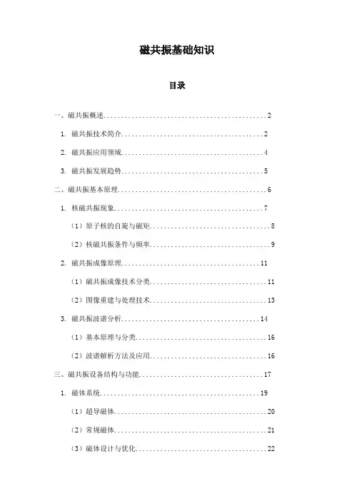 磁共振基础知识