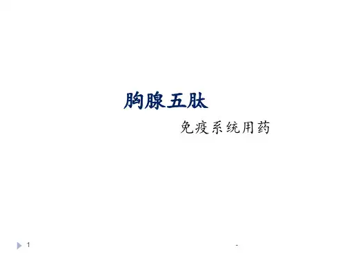 胸腺五肽ppt课件