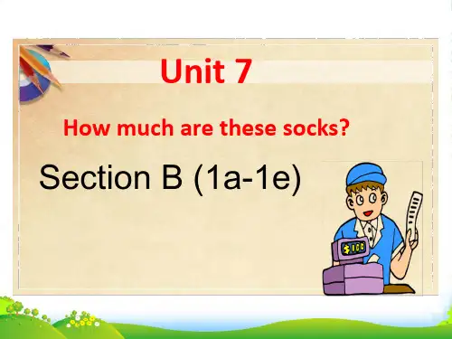 人教版七年级英语上册u7第三课时 Section B(1a~1e)-课件