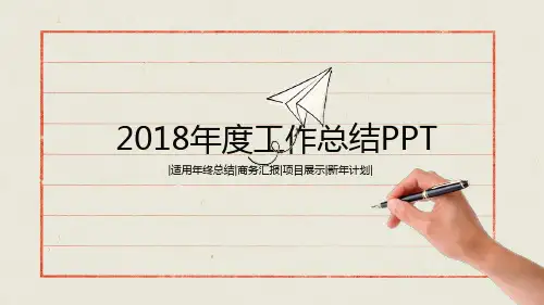 创意手写信纸PPT模板