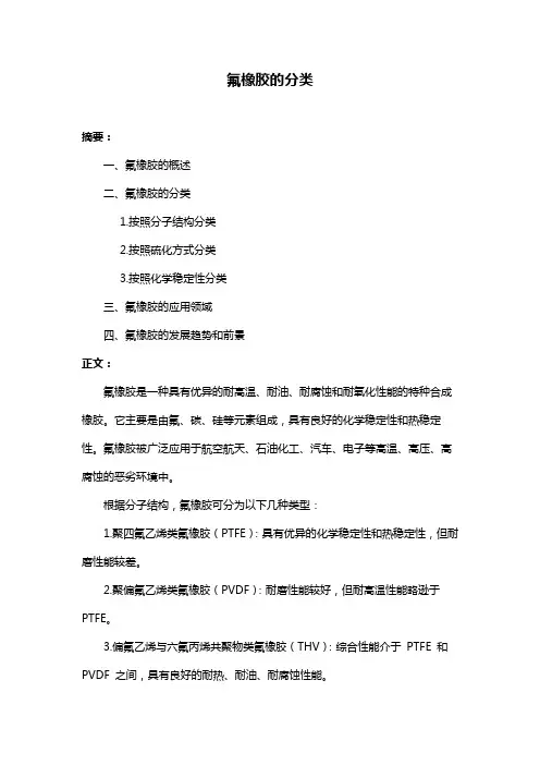氟橡胶的分类