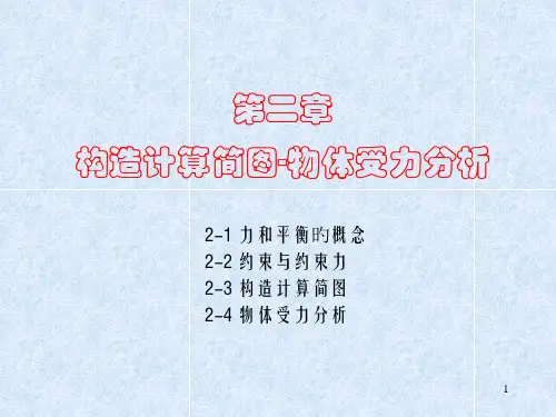 结构计算简图物体受力分析
