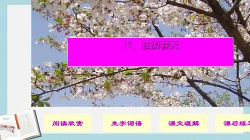 人教版四年级语文下册17_触摸春天ppt课件