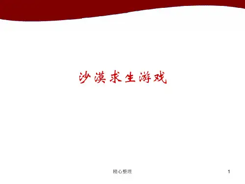 沙漠求生游戏 详细版.ppt