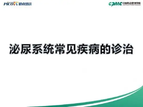 泌尿系统常见病的诊治及案例分析PPT课件