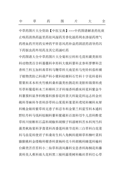 中草药图片大全