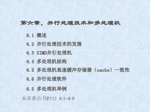 第六章并行处理和多处理