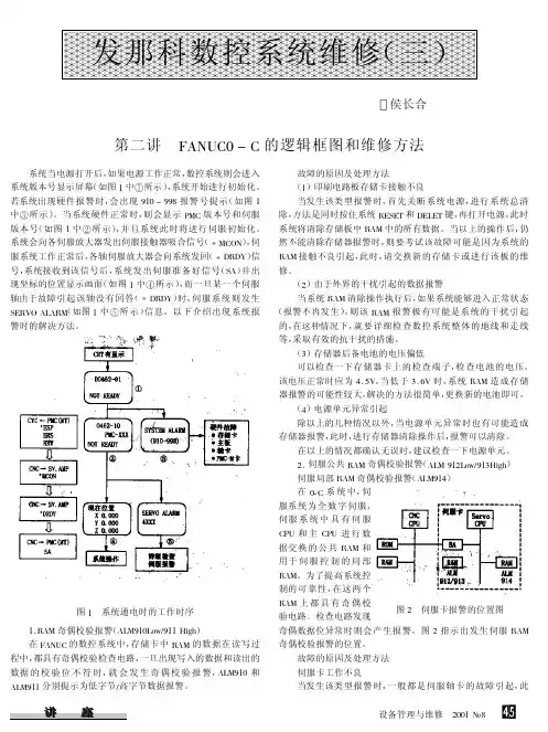 3 FANUC0 - C 的逻辑框图和维修方法