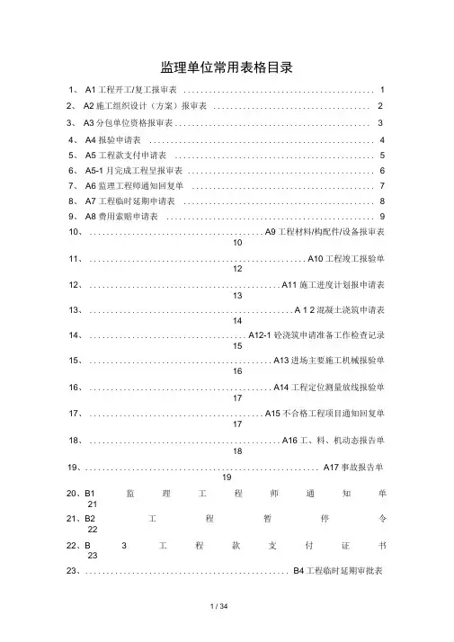 现用ABC表格范例