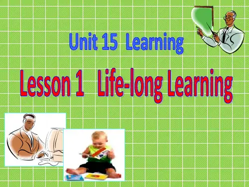 北师大版高中英语必修五Unit 15 《Lesson 1 Life-long Learning》课件 Reading 1