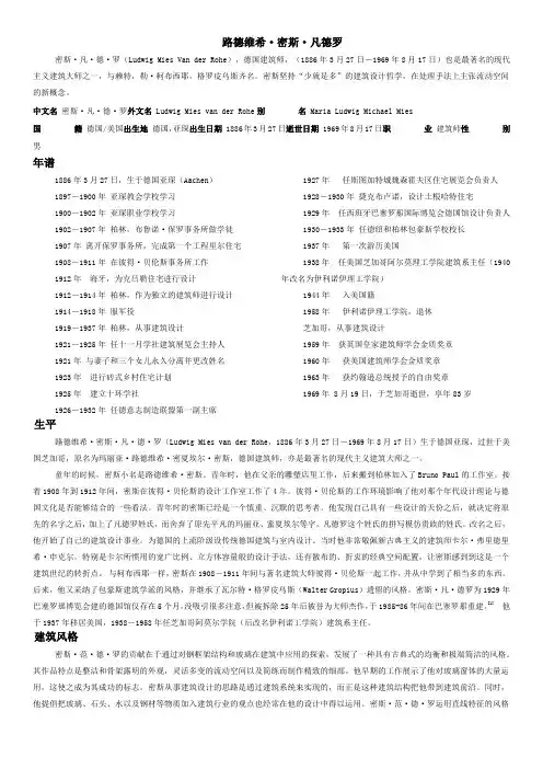 密斯范德罗