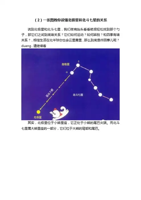 （2）一张图教你读懂北极星和北斗七星的关系