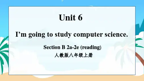 人教版英语八年级(上)Unit6SectionB2a-2e课件