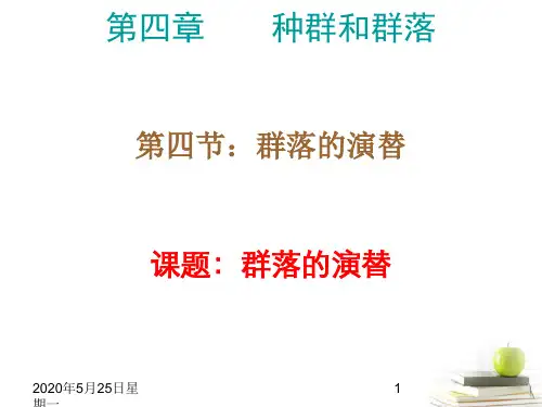 高中生物 4.4《群落的演替》课件 新人教版必修3