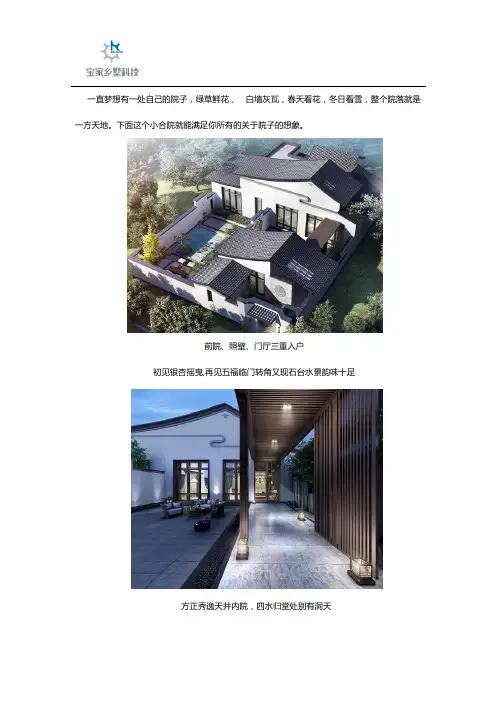 农村自建小合院设计方案和效果图
