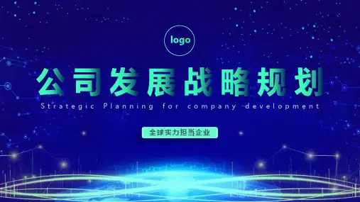 公司发展战略规划总结介绍 ppt
