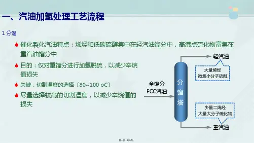 石油化工技术《15知识点：加氢处理工艺流程(一)》