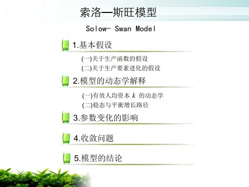 索洛斯旺增长模型