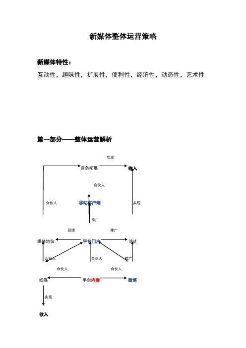 新媒体运营策略规划架构图