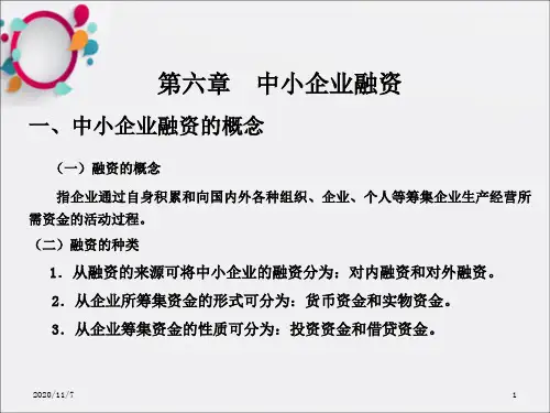 《中小企业融资》PPT课件 (2)