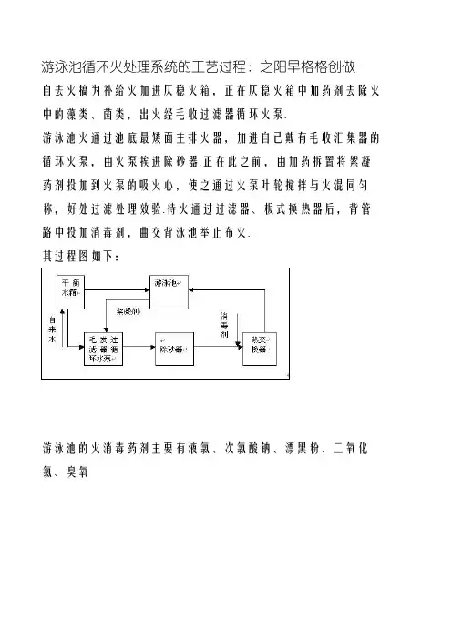 游泳池循环水处理工艺流程