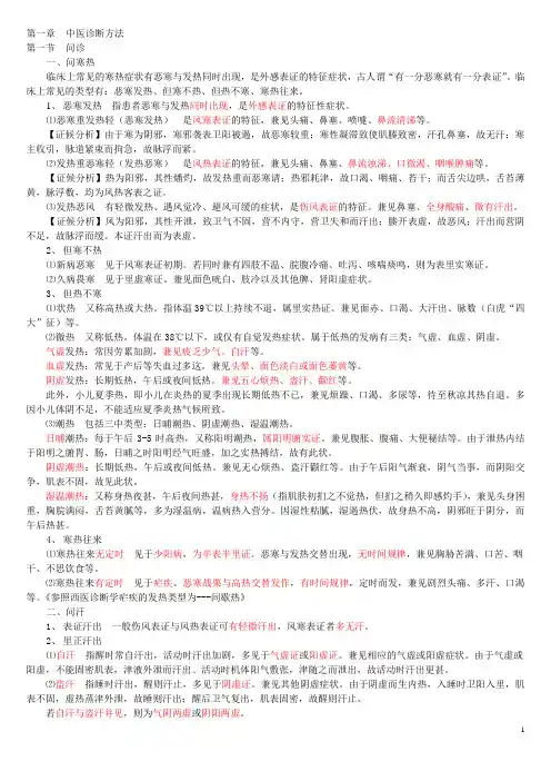 中西医结合执业医师资格考试实践技能指导-中医诊断篇