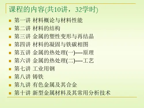 金属材料及热处理工艺.ppt