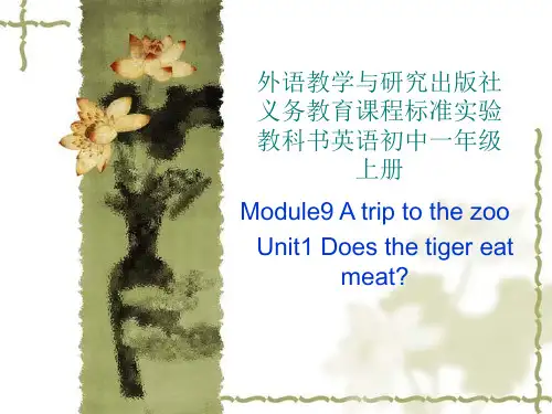 Module9 A  trip to the  zoo Unit1 Does the tiger eat meat —孙元起