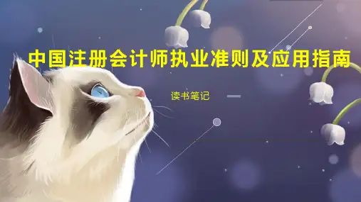 中国注册会计师执业准则及应用指南