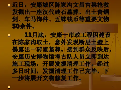 陕西安康发现东汉.ppt