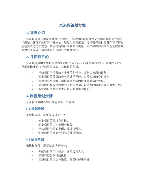 全流程策划方案