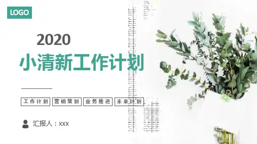 2020上半年个人工作总结PPT模板
