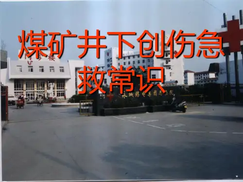 煤矿急救常识课件PPT课件